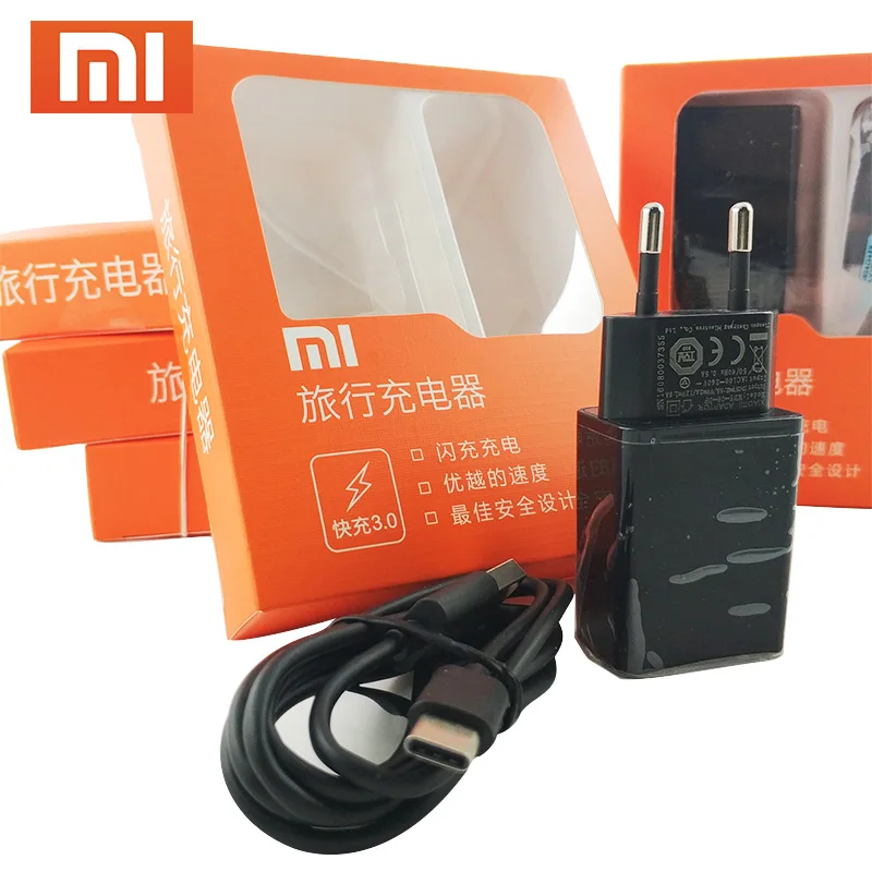 

Original Xiaomi redmi note 7 Fast Charger 12V 1.5A Quick Fast Charge Adapter Type C Cable For Mi 9 8 SE A1 6 MIX2s Redmi k20 pro
