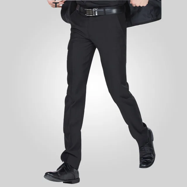 Size 29 40 Wrinkle Free Wedding Black Mens Formal Pants Office Size 29 40 Wrinkle Free Wedding Black Mens Formal Pants Office Workwear Casual Men Suit