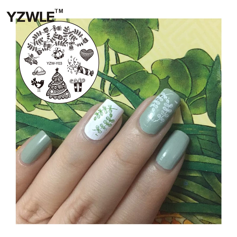 

1 Piece 2023 Nail Art Stamp Stamping Template Plate YZWLE Nail Stamping Plate Tools