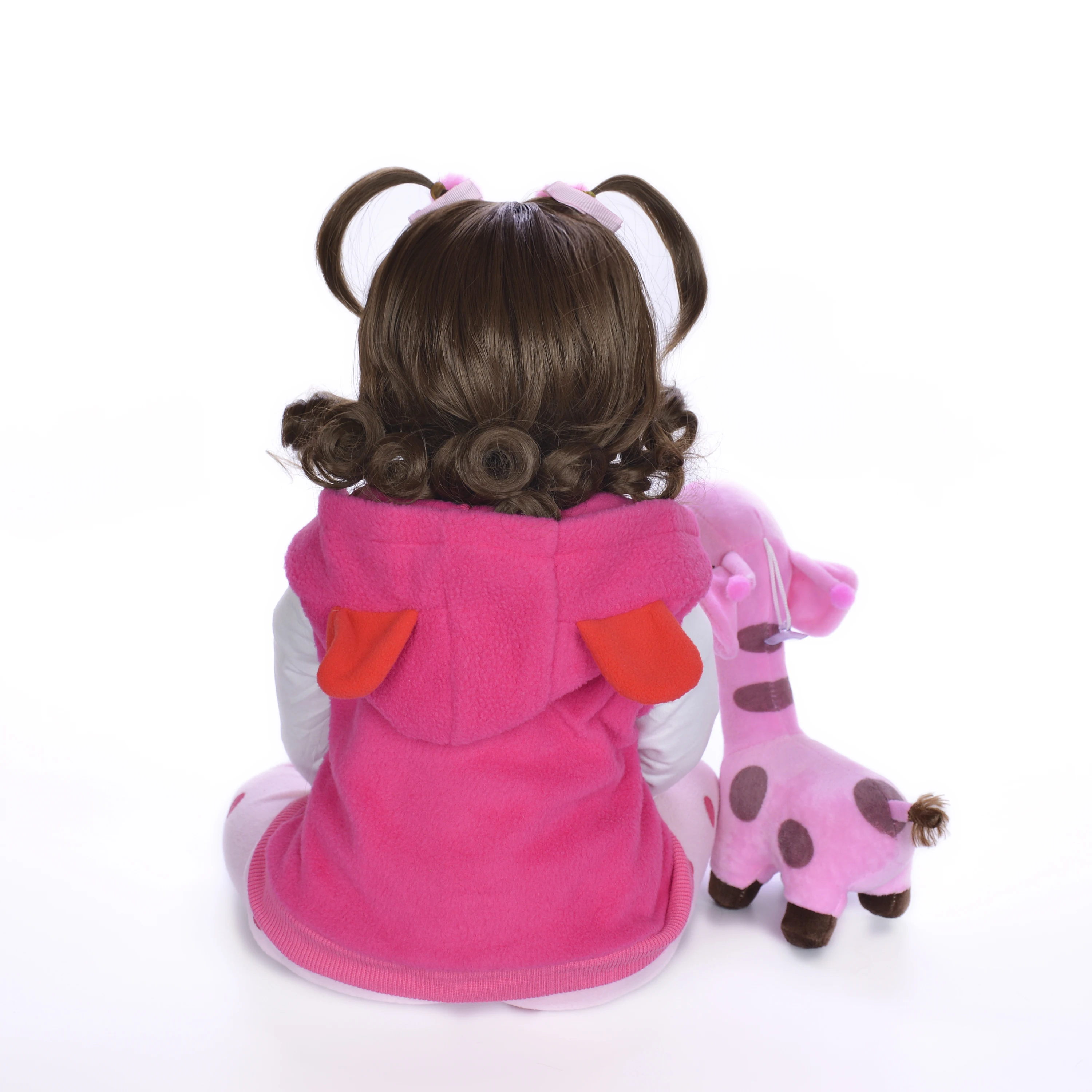 KEIUMI 24 ''локоны Reborn силиконовые детские куклы реалистичные Menina Boneca Мягкая кукла