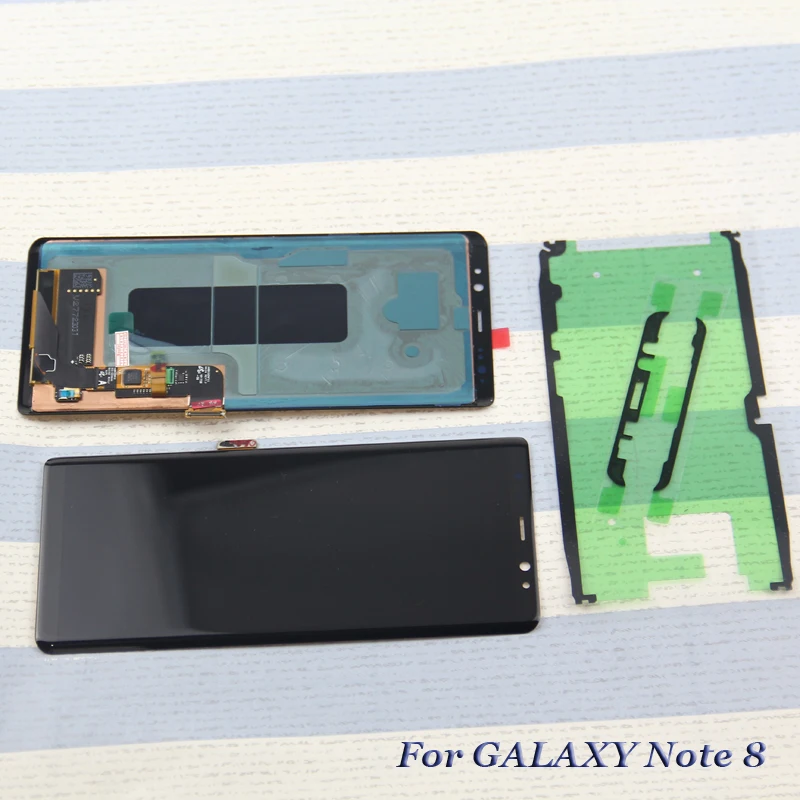 AMOLED Замена для samsung galaxy note 8 note8 N950 N950F жидкокристаллический дисплей+ сенсорный экран планшета Ассамблея