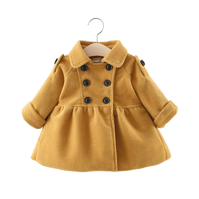 Fashion Baby Girl Clothes Winter 2019 Baby Coat Warm Wool Infant