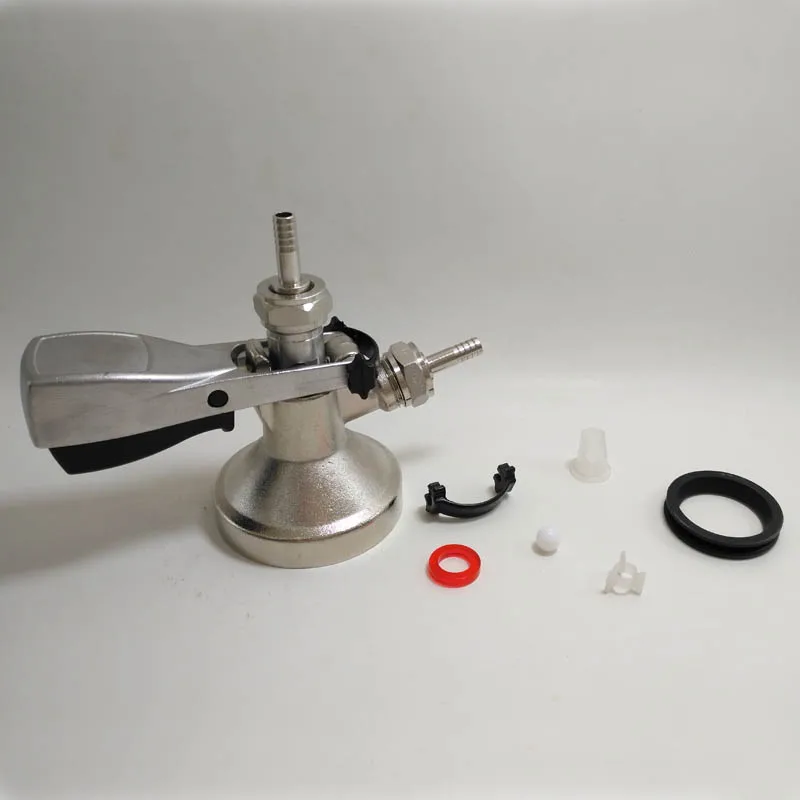 Homebrew G type keg coupler with 10sets spare parts G type keg coupler Beer Tap faucet System "G