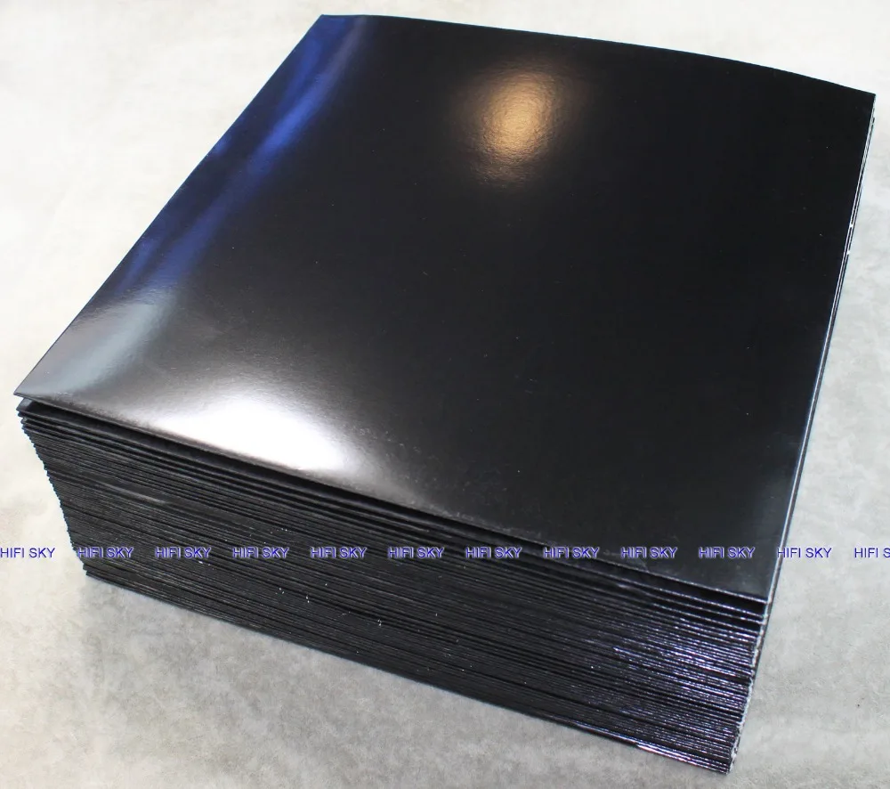 New 100pcs/lot high quality BLACK cardboard 12' LP Vinyl record outer