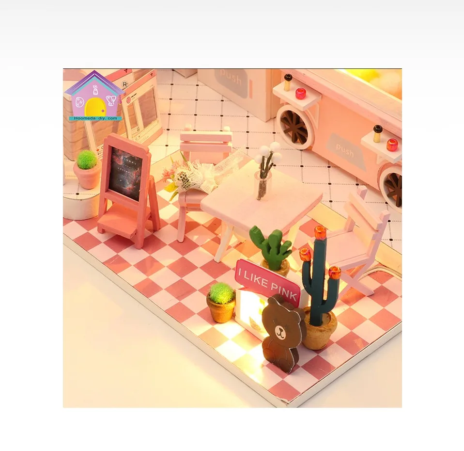 Doll Machine Wooden Doll House Furniture Kit Dollhouse Australia