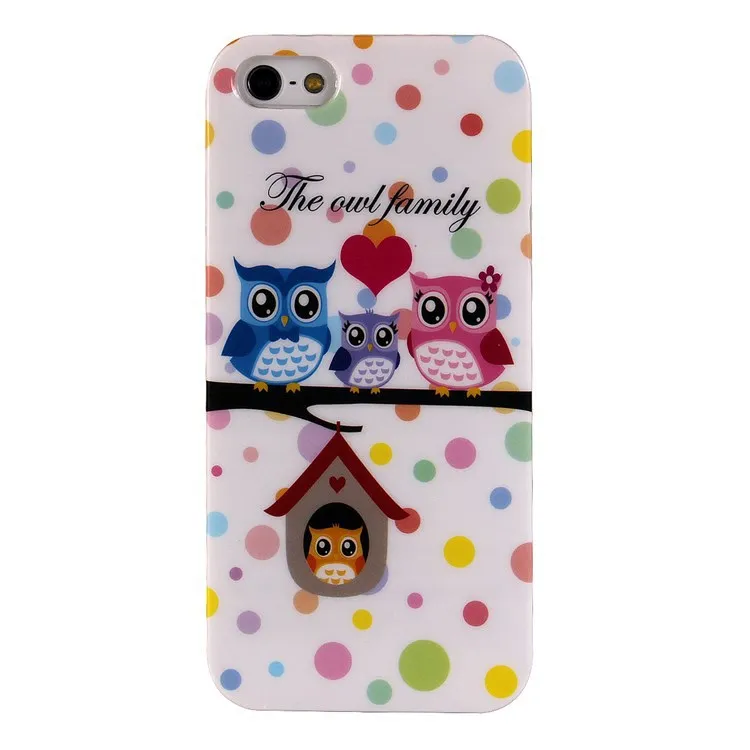 (Min order $10USD) Beautiful Fashion Cute Baby Owl Protector TPU Soft case for Iphone 5G 5S |
