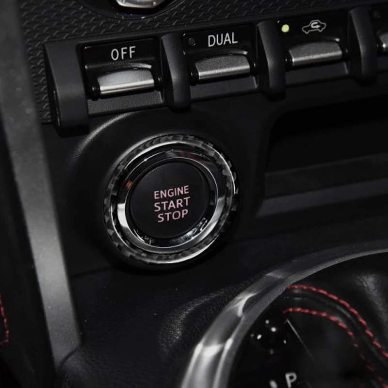 SRXTZM для Subaru BRZ Toyota 86 углеродное волокно кнопка запуска двигателя автомобиля