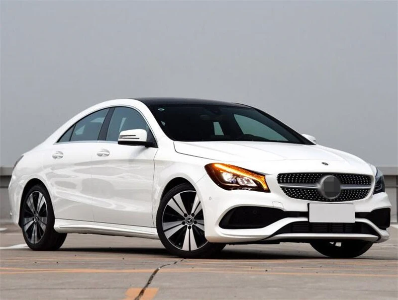 Галогенная лампа Обновление все светодиодные передние фары для Mercedes-Benz CLA W117 фары Двойной Луч би-объектив СВЕТОДИОДНЫЙ drl