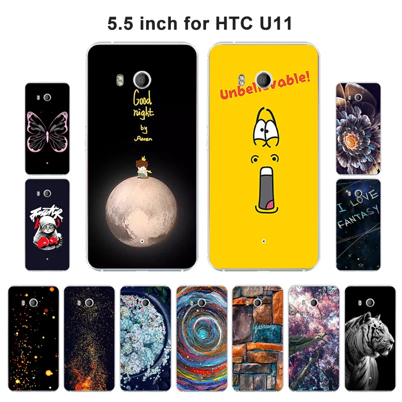 Чехол для HTC U11 Модный чехол телефона с рисунком мягкие силиконовые чехлы из ТПУ htc