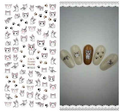 1 лист Фламинго 3D переводные наклейки для ногтей s для дизайна ногтей ананас аксессуары для ногтей маникюр кактус 3D наклейки для ногтей - Цвет: MT022