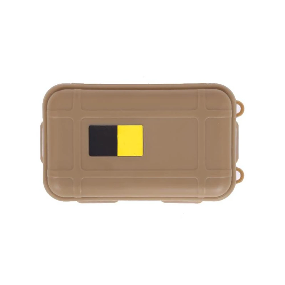 Открытый противоударный водонепроницаемый ящик с набором для выживания герметичный чехол-держатель для хранения спичек маленькие ИНСТРУМЕНТЫ EDC дорожные герметичные контейнеры - Цвет: As picture