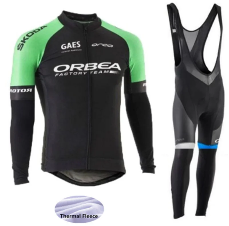 

2017 Cycling Jerseys Cycling Set Winter Thermal Fleece Long Sleeves Racing MTB Suit Maillot Bike Clothing Ropa Ciclismo