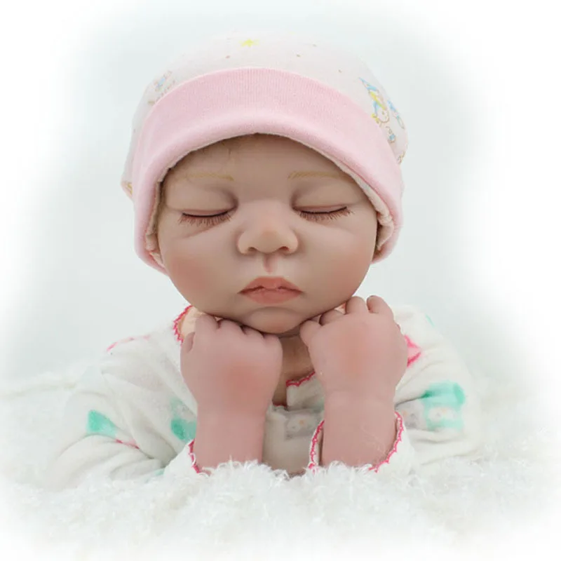 

Fashion 22 inch Babies Doll Lifelike Sleeping Silicone Reborn Baby Doll For Girls Kids Fashion Reborn Boencas Toy