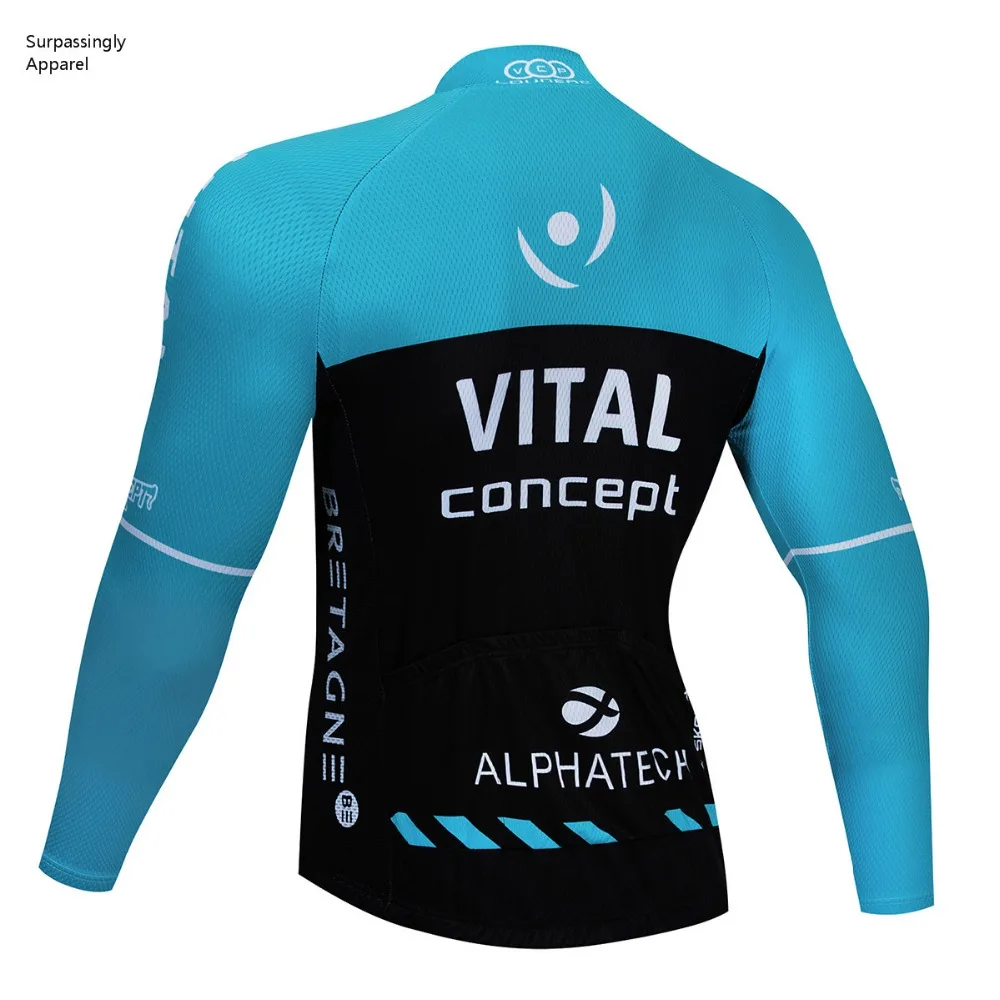 VITAL UCI Тур команда Велоспорт трикотаж велосипедная одежда Pro Мужская Осенняя MTB Ropa Ciclismo Майо велосипед с длинным рукавом велосипедная одежда
