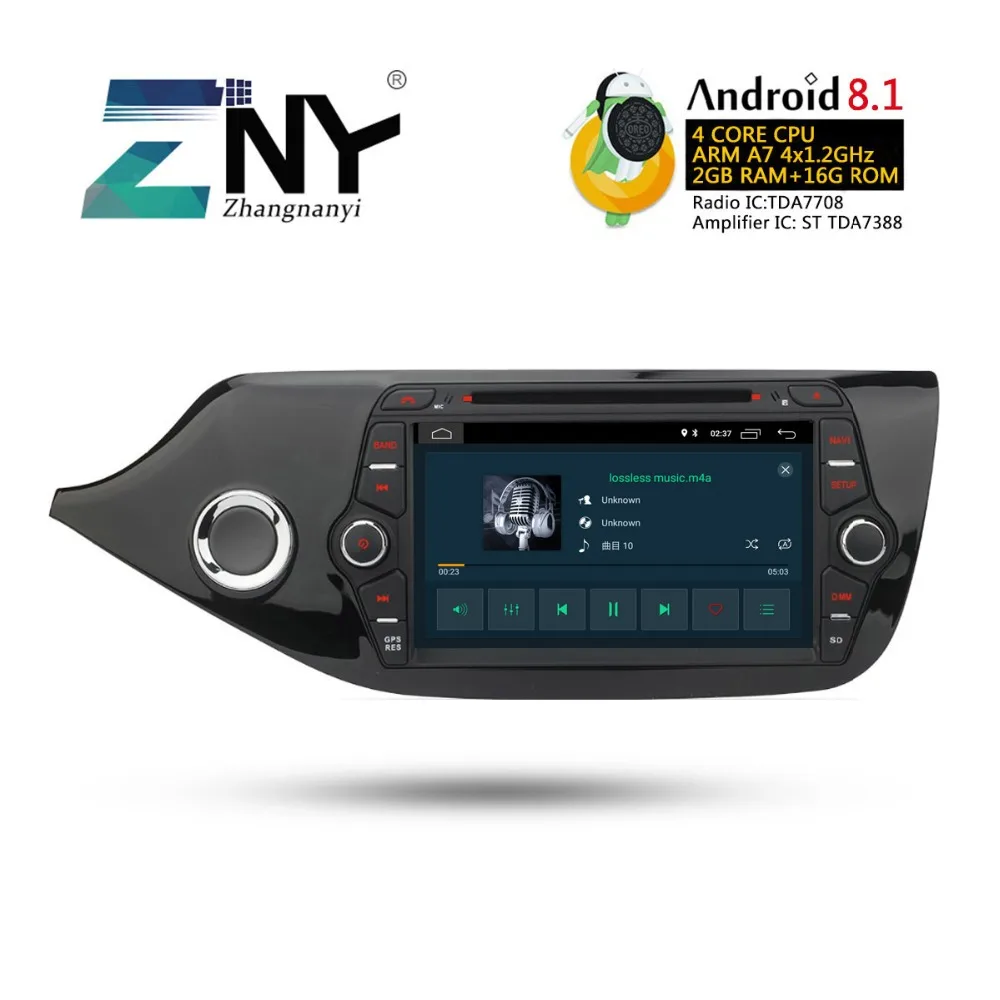8 &quotAndroid 1 автомобильный DVD 2 Din Авто Радио Аудио для Kia Ceed 2013 2017 wifi Bluetooth gps навигация