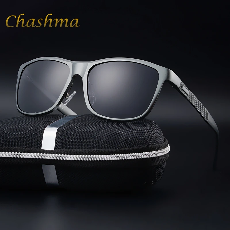 

CHASHMA Brand Polarized Sunglasses Men's Aluminum Magnesium Frame Car Driving Sun Glasses Polarised Gafas Goggle Style Eye