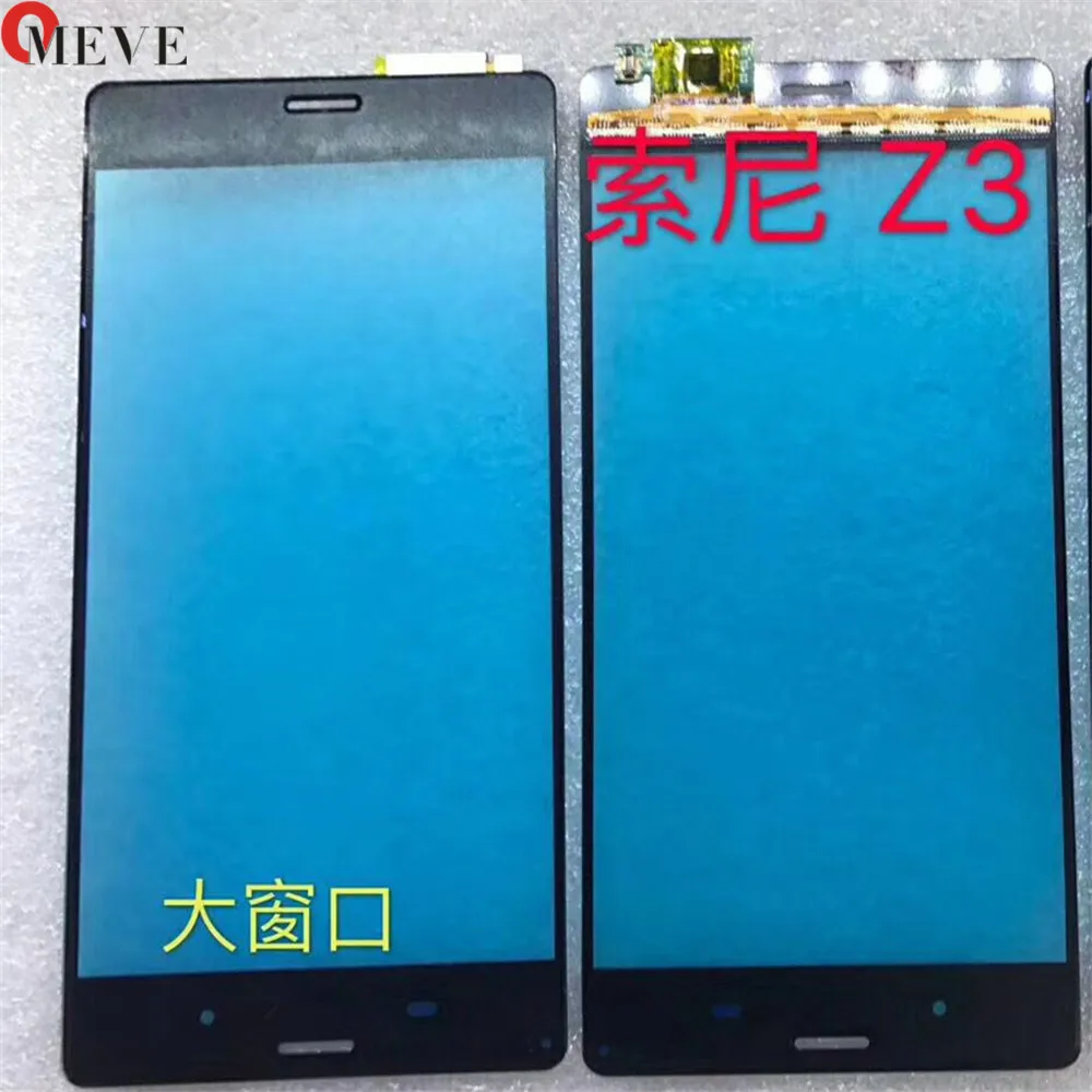Высокое качество для sony Xperia Z Z1 Z2 Z3 Mini Z4 Z5 Compact сенсорный экран дигитайзер Передняя стеклянная линза сенсорная панель - Цвет: black For Sony  Z3