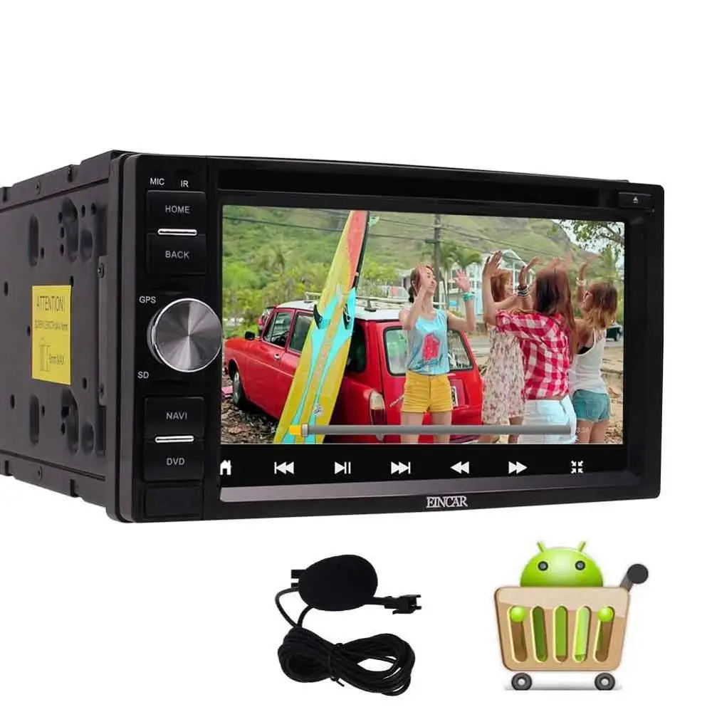 

Android6.0 Car DVD Player Double Din 6.2'' Car Stereo GPS Navigation Support AM/FM Radio Audio Mirrorlink Steering Wheel Control