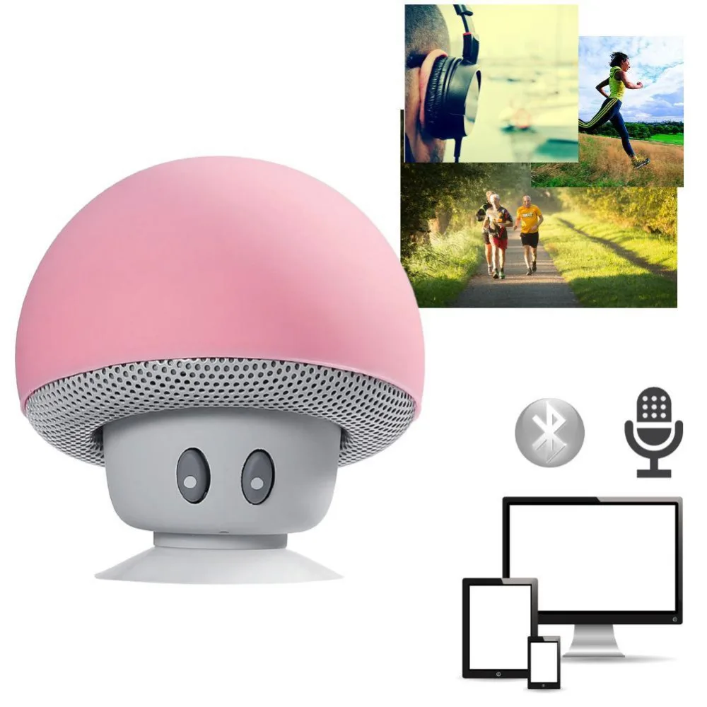 

Wireless Mini Bluetooth Speaker Portable Mushroom Waterproof Stereo Bluetooth Speaker for Mobile Phones iPhone Computer PC