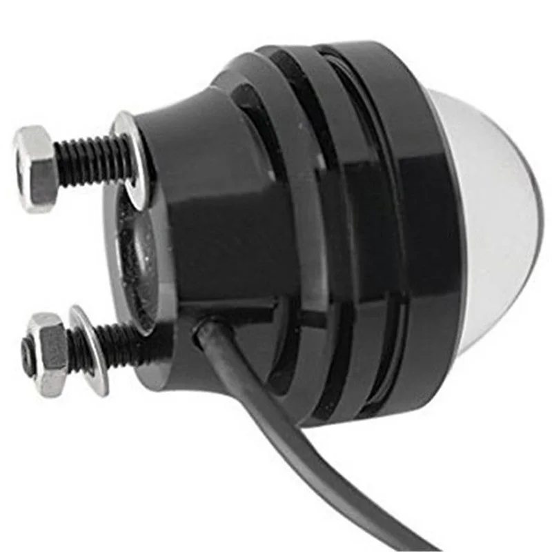 2Pcs DC 12V 15W Automobile Car Led Lens Fog Lamp eagle Eye Refit Fish eye Fog Lamp Hawk Eagle Eye Moto Daytime Running Light DRL