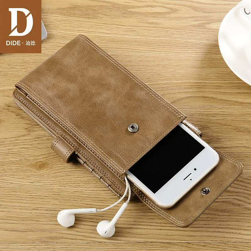 DIDE Casual men Wallets Genuine Cowhide Wallet High Quality Real