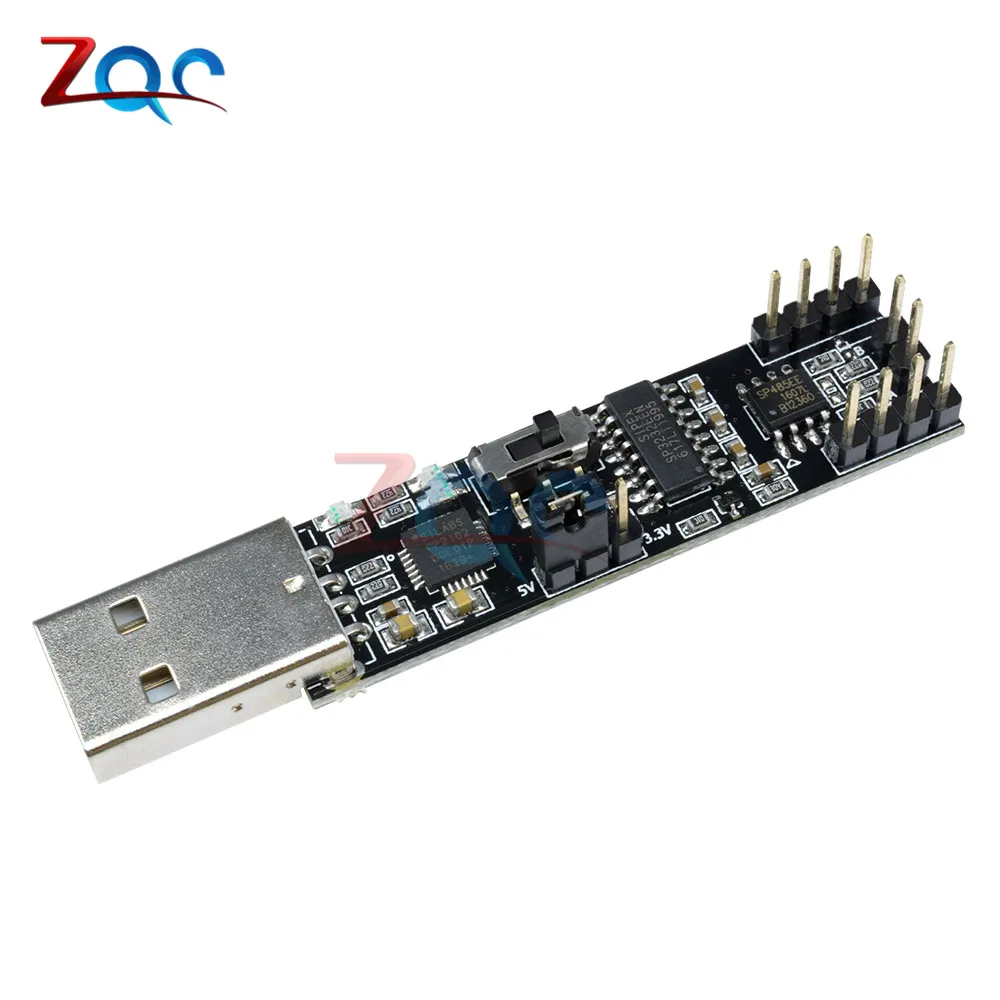 

3 in 1 USB to RS485 RS232 TTL Serial Port Module CP2102 Chip Breakout Board Module