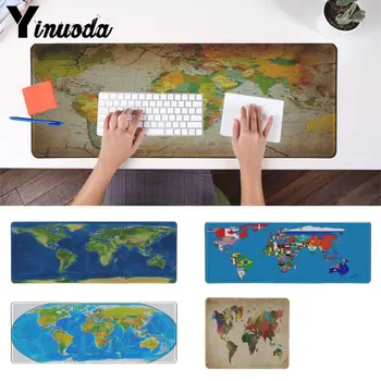 

Yinuoda New Design color World Map Gaming Player desk laptop Rubber Mouse Mat Home And Office Desk Gming Mouse Pad