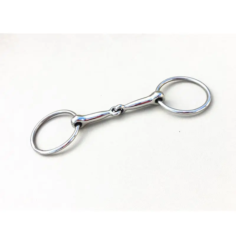 Stainless Steel Ring Snaffle Bit 11cm Mouthpiece Pony's Bit Horse Equipment