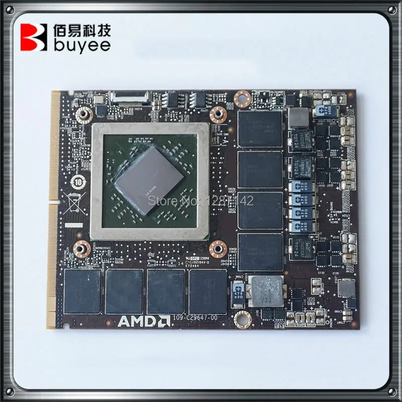  Original For DELL Alienware HD6970M 2GB DRR5 109-C29647-00 Graphic Cards GPU VGA Video Card Replacement 