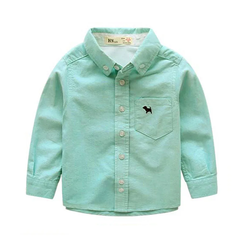Коллекция года, Весенняя Детская рубашка с новым рисунком пальто из чистого хлопка с вышитыми героями мультфильмов для детей, детская одежда высокого качества - Цвет: Зеленый