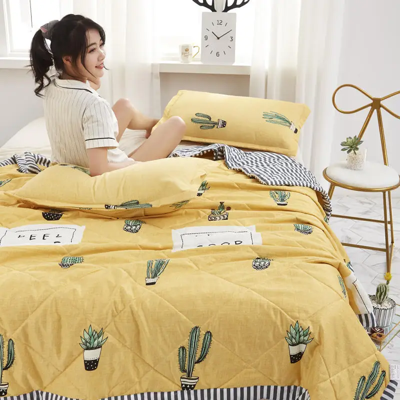 

Skin-friendly summer air conditioning quilt for single and double for children and adults