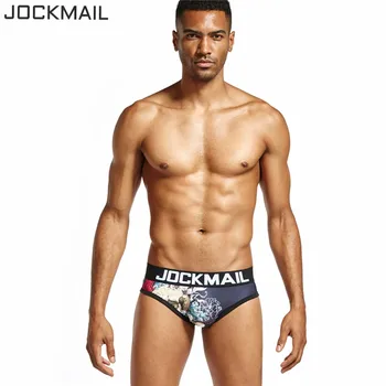 

JOCKMAIL Mens Briefs Print Calzoncillos Hombre Slip Calcinha Sexy Underwear Male Panties