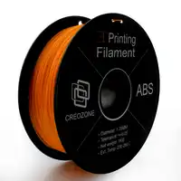 CREOZONE ABS 3D プリンタフィラメント ABS プラスチックフィラメント 3D プリンタ 1.75 ミリメートル 1 キロ (2.20LBS) 3D 印刷オレンジ