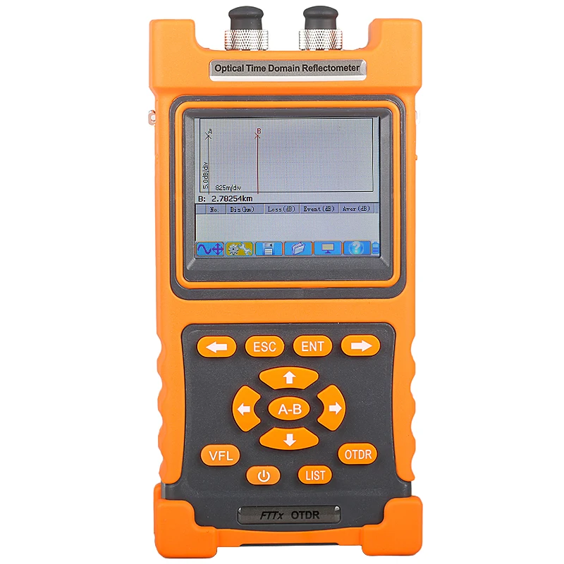 

AUA5200 28/26dB SM 1310/1550nm Optical Time Domain Reflectometer Fiber Optic OTDR with 2mw VFL Touch Screen