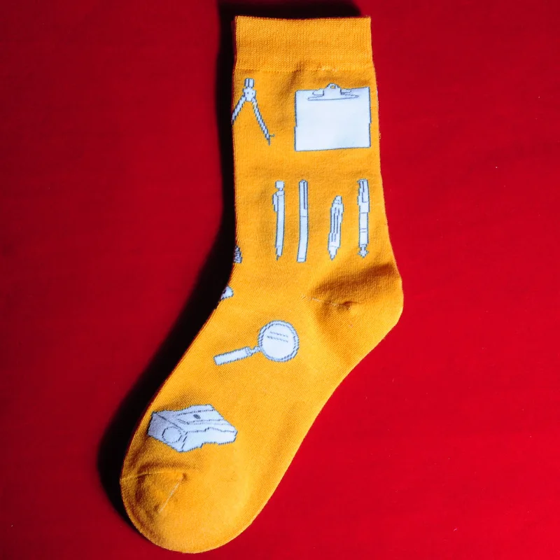 Уличные модные стильные женские носки в стиле Харадзюку мужские хлопковые носки в стиле хип-хоп мужские носки для скейтборда Meias Calcetines - Цвет: 4