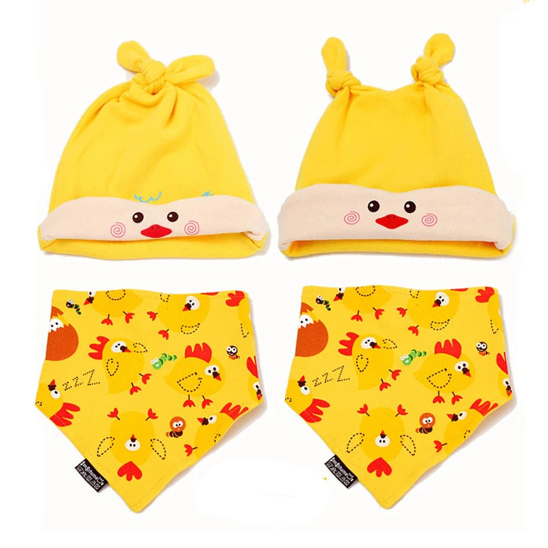 Mother Nest Baby Caps & Bibs High Quality Cotton Baby Hat Cartoon Printed Scarf Kids Hat Autumn Winter Children Bibs Hats & Caps (14)