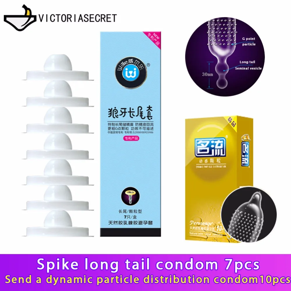 7 PCS Penile Ring Condoms Penis Sleeve Long Lasting Cock Ring Lubricated Condoms Men Contraception Sex Products Sex Toys Dick