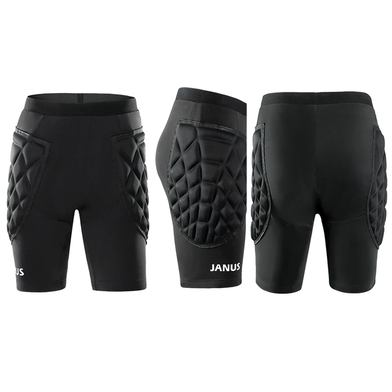 Новые Вратарские футбольные шорты мужские футбольные тренировочные колготки шорты Futbol защитные губчатые роликовые шорты для катания на коньках