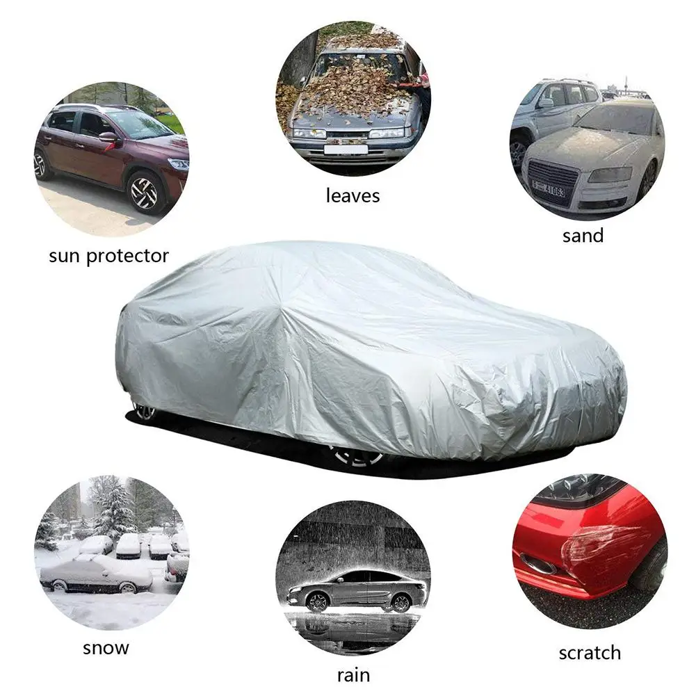 

Car Vehicle Waterproof Windproof Dustproof Scratch Resistant UV Protection Cover Car Cover