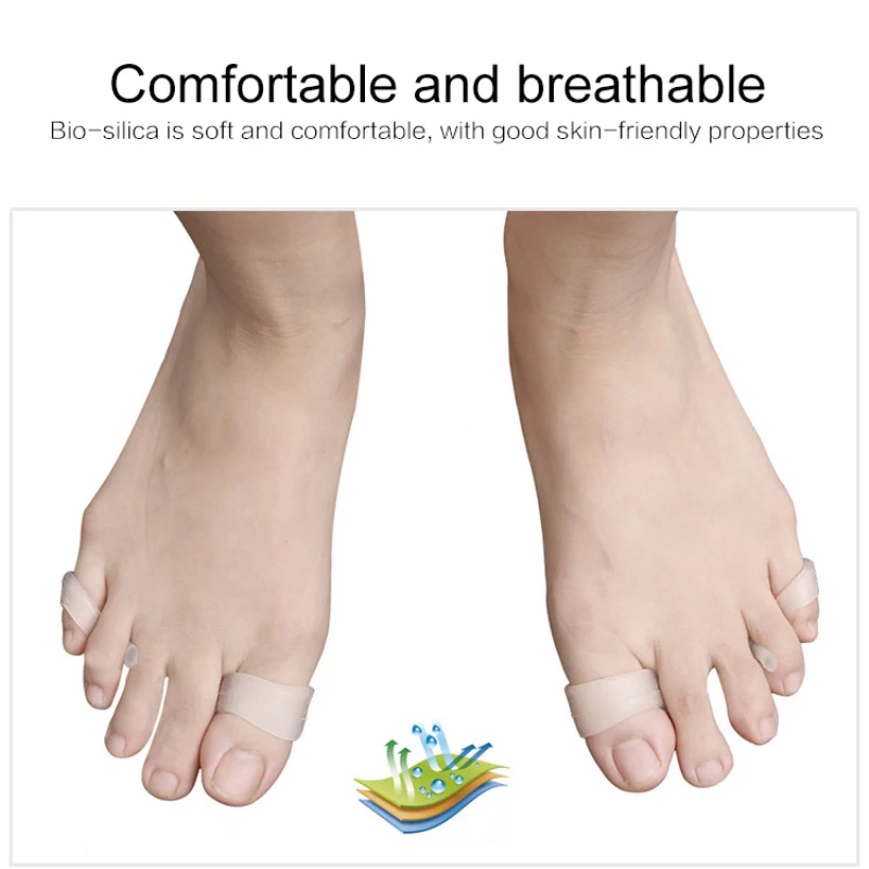 

1 Pair Toe Separators Gel Toe Separators Stretchers Alignment Overlapping Toes Orthotics Bunion Elastic Corrector Straighteners