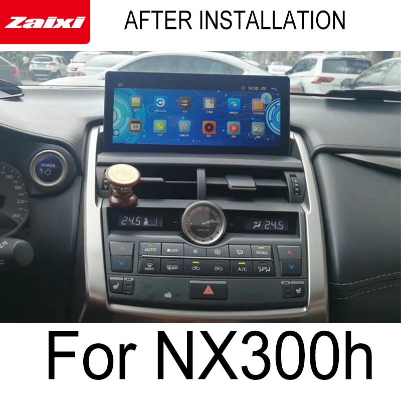 ZaiXi 10,2" Android автомобильный мультимедийный плеер для Lexus NX 300h NX300h- навигация Navi gps BT Поддержка WiFi радио стерео