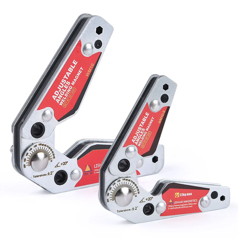 

2pcs 20-200 Degrees Adjustable Angles Welding Magnet /Adjustable Magnetic Welding Clamp Holder Small & Medium