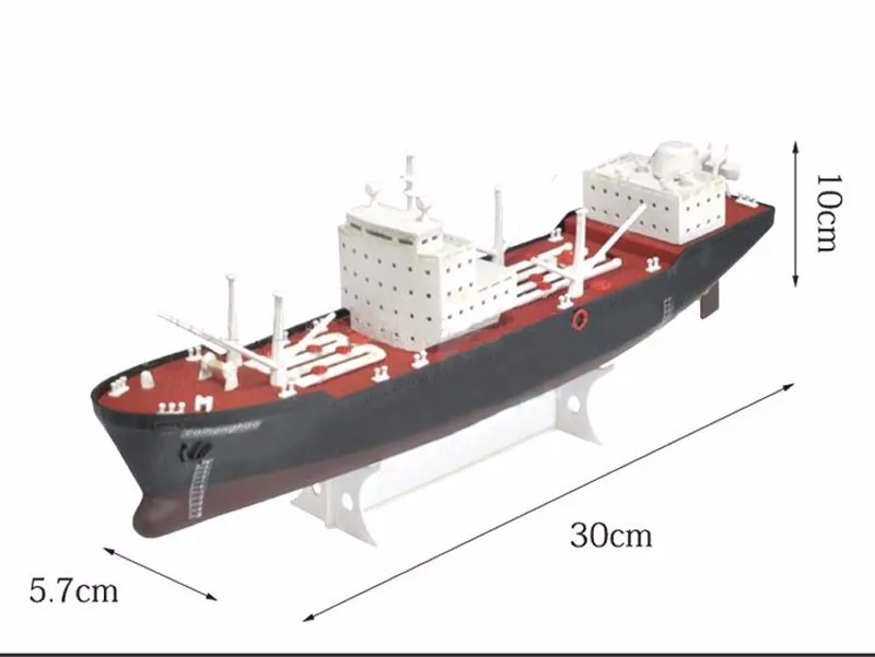 Бесплатная доставка DIY миллион тонн нефтяной танкер Радуга Электрический сборки модели наборы корабль модель развивающие игрушки