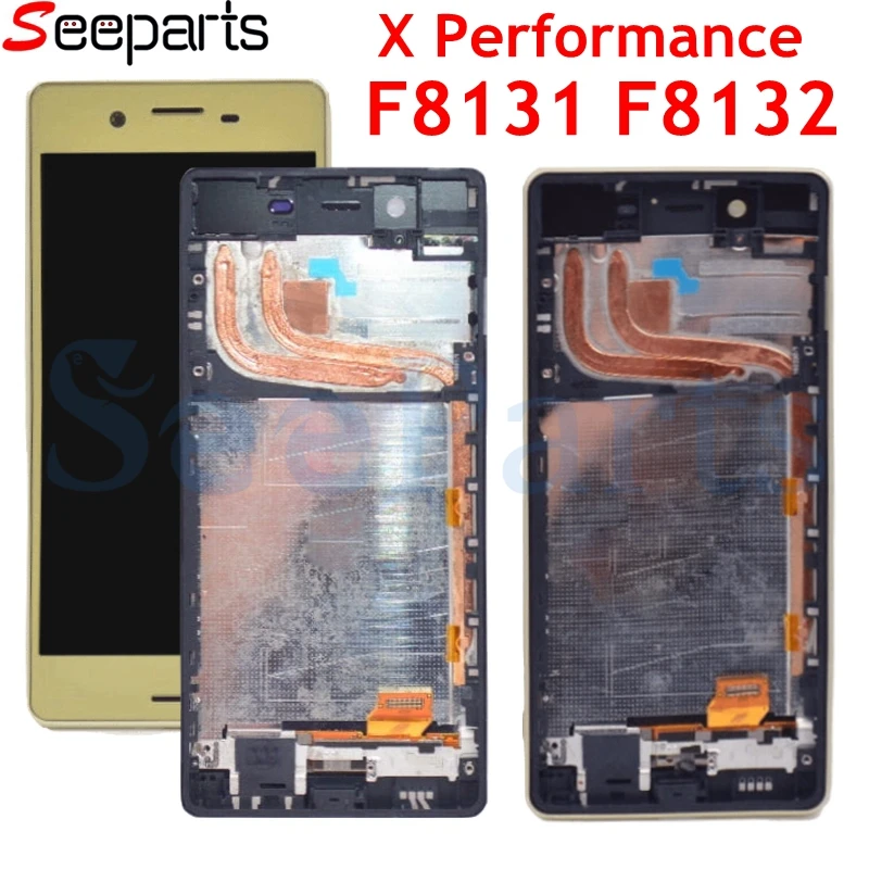 5.0 Assembly Replacement For Sony Xperia X Performance LCD F8131 F8132 LCD Display Touch Screen with Digitizer Frame Assembly