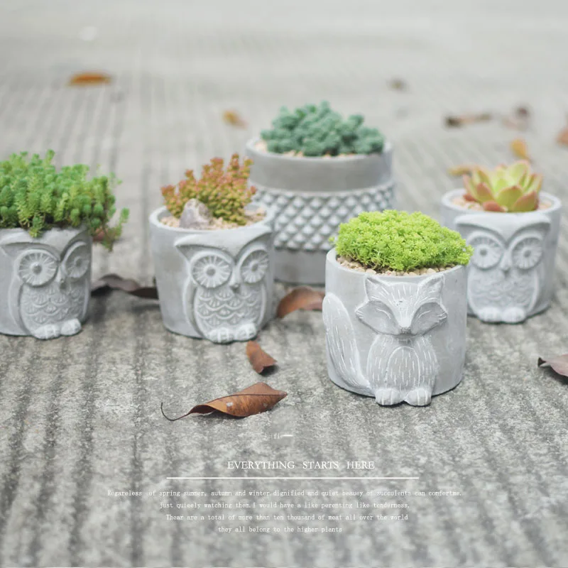 Buy Planter Silicone molds DIY concrete