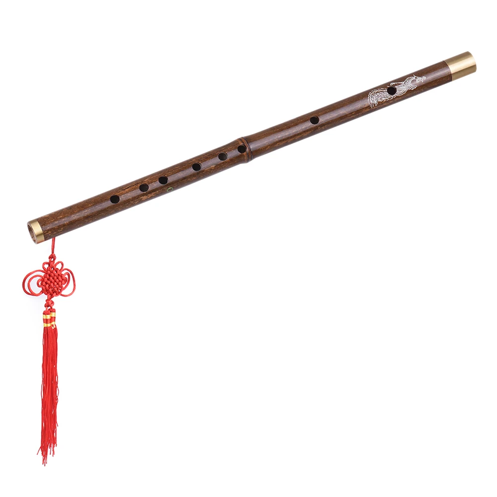 Professionale Black Bamboo Dizi flauto tradizionale cinese Handmade P7E8 