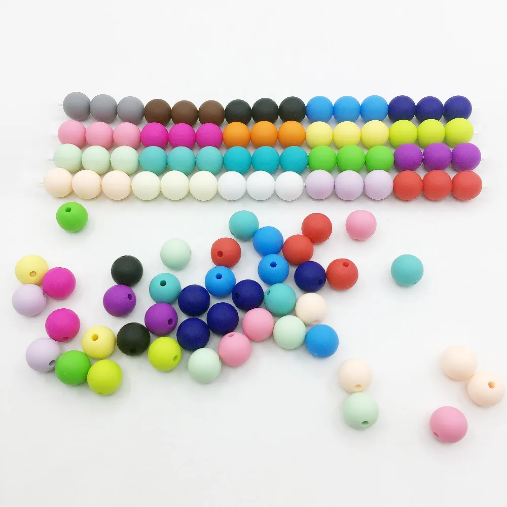 Buy HOT 10MM Round Loose Silicone Beads For Silicone