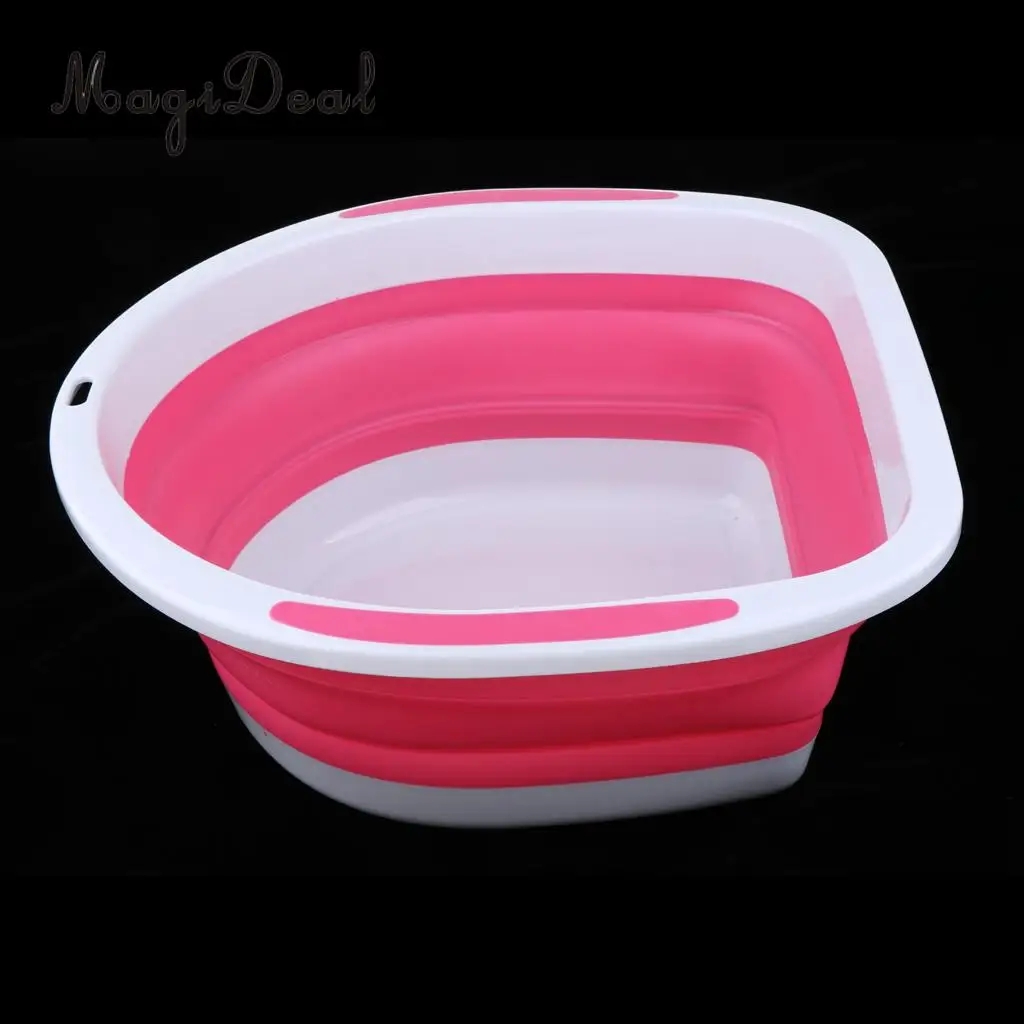 Portable Collapsible Dish Tub Foldable Washing Basin, Anti-slip Design, Saving Space