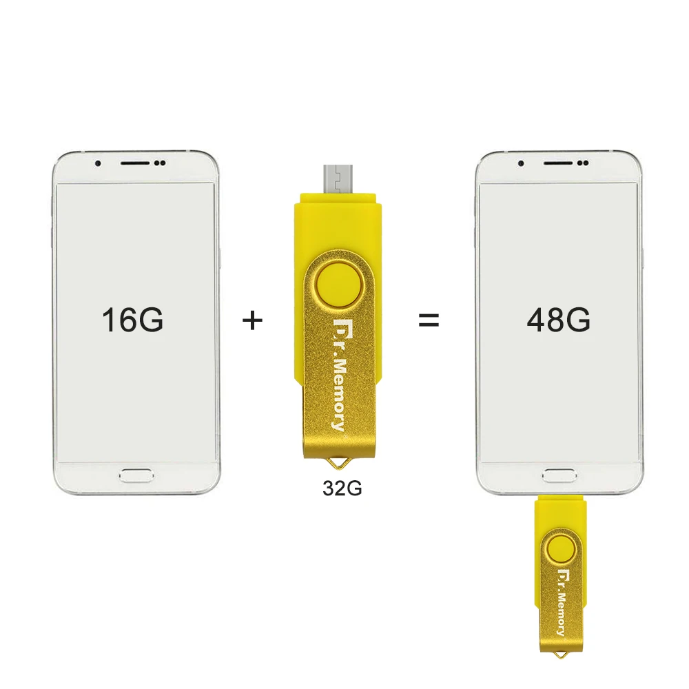 Флеш накопитель OTG 2 в 1 4 ГБ 8 16 32 ГБ|USB флэш-накопители| |