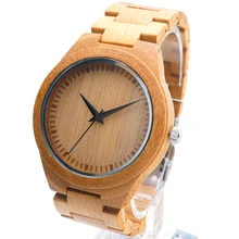 BOBO BIRD D19 Relogio Feminino Mens Bamboo watches Top Brand Luxury Wooden Watch Japan 2035 moyia